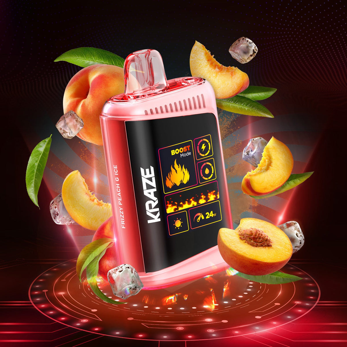 Kraze MegaX Freezy Peach G Ice Orleans Vape