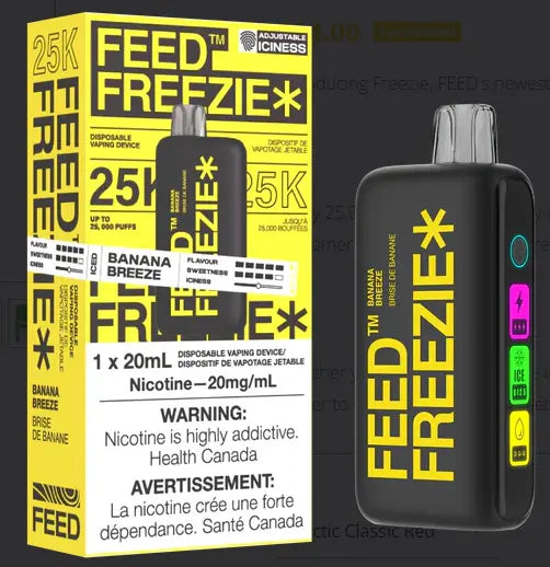 FEED Freezie 25K-BANANA BREEZE - Orleans Vape FEED Freezie 25K-BANANA BREEZE - Orleans Vape