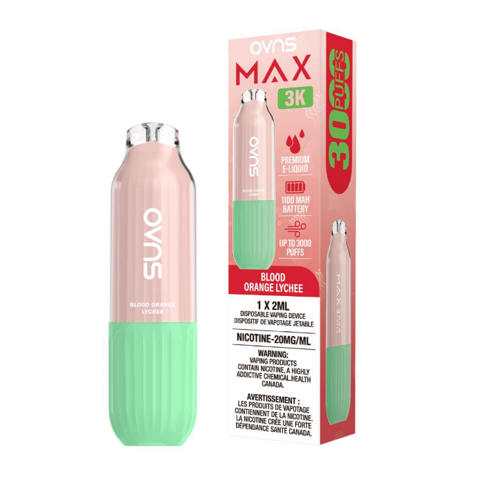 Blood Orange Lychee OVNS Max 3K Orleans Vape