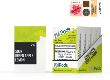 Sour Green Apple Lemon - Z Pods Special NIC - 20mg