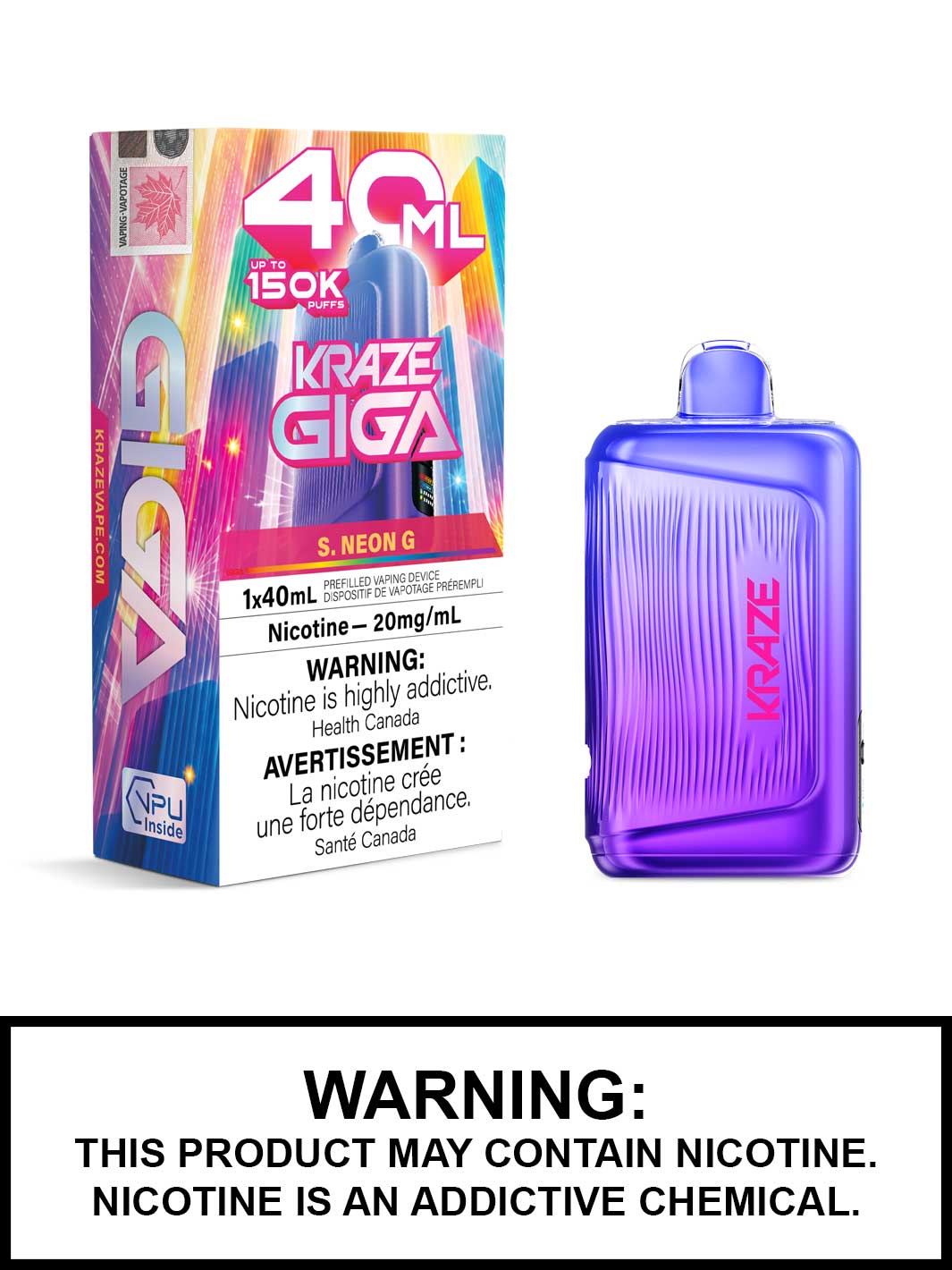 S.Neon G Kraze Giga Orleans Vape