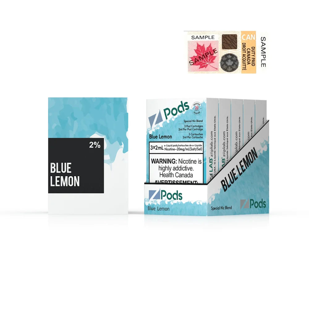Blue Lemon kick Zpod Orleans Vape