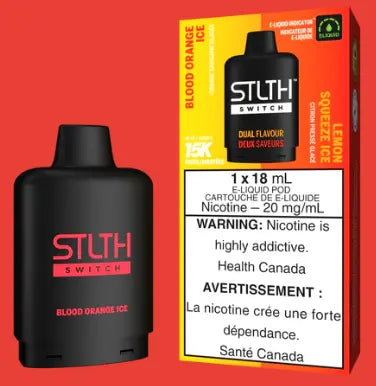 STLTH SWITCH Pod Pack - Blood Orange Ice / Lemon Squeeze Ice - Orleans Orleans Vape STLTH SWITCH Pod Pack - Blood Orange Ice / Lemon Squeeze Ice - Orleans Orleans Vape