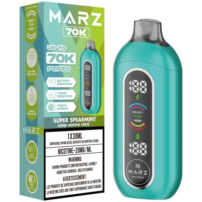 Super Spearmint Marz 70K Orleans Vape