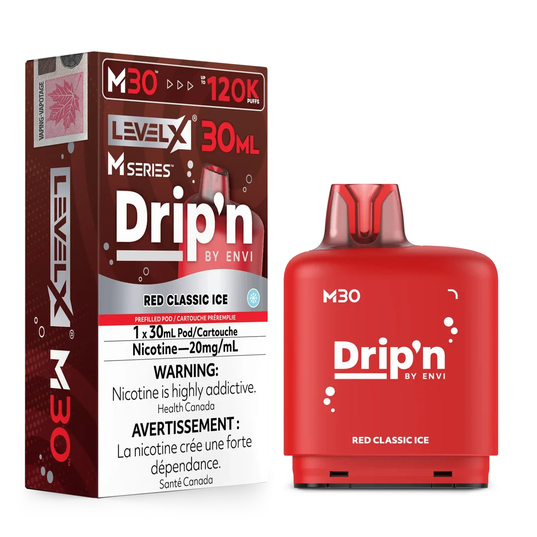 Level X M series CHERRY CLASSIC ICE Drip’n 30ml 120K pod Orleans Vape
