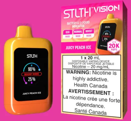 STLTH Vision 20K - Juicy Peach Ice Orleans Vape