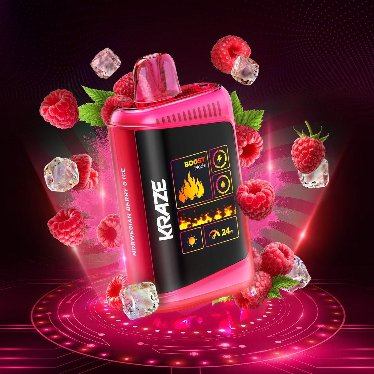 Kraze MegaX Norwegian Berry Ice Orleans Vape