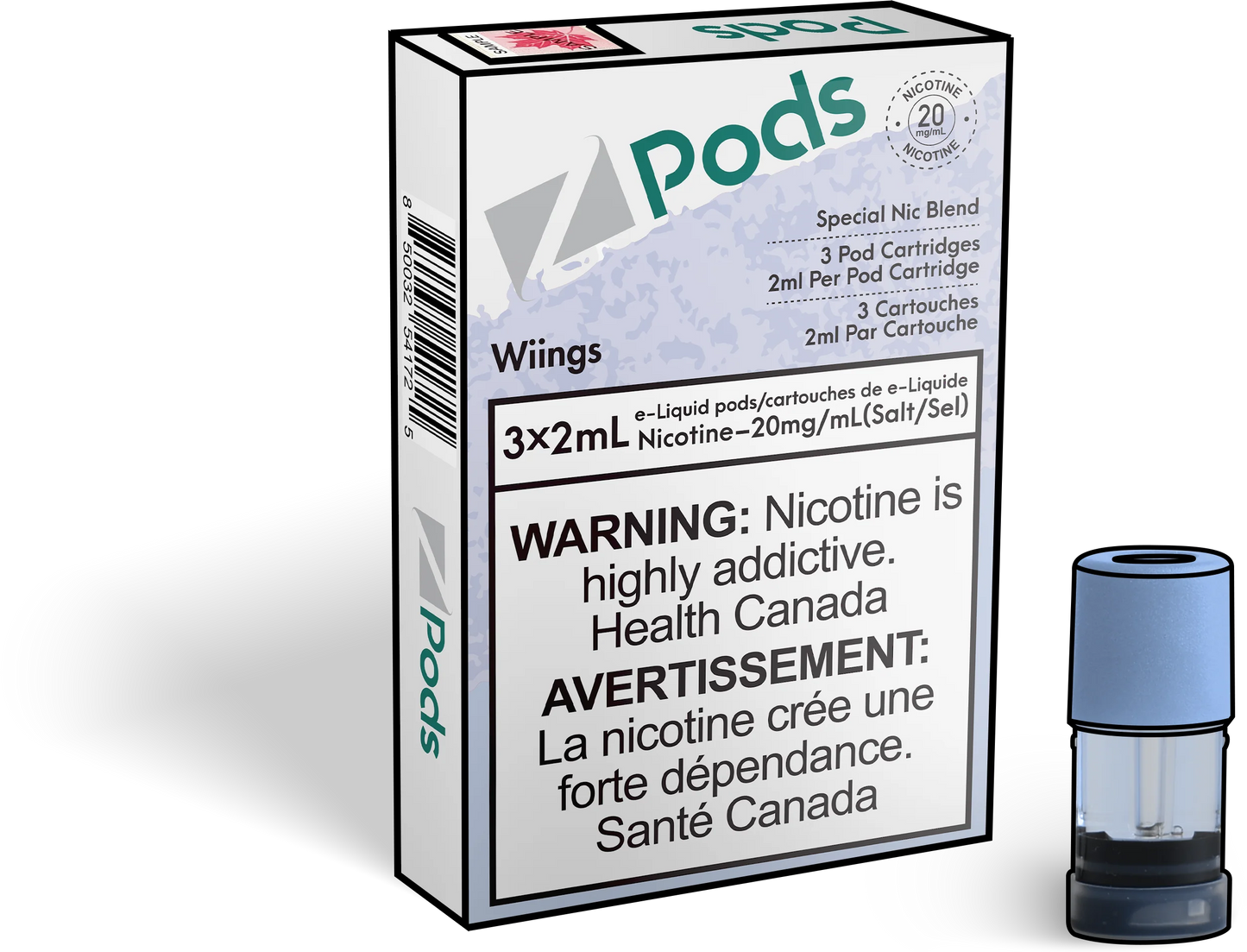 WIINGS / NRG - Z Pods 20mg Orleans Vape
