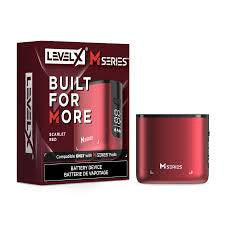 LevelX M series battery| scarlet Red Orleans Vape