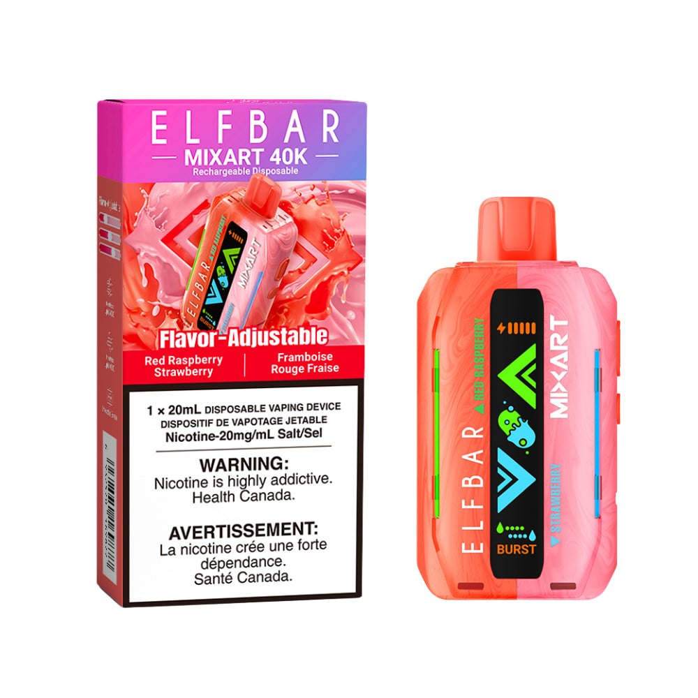 Elf Bar Mixart 40K red raspberry strawberry Orleans Vape