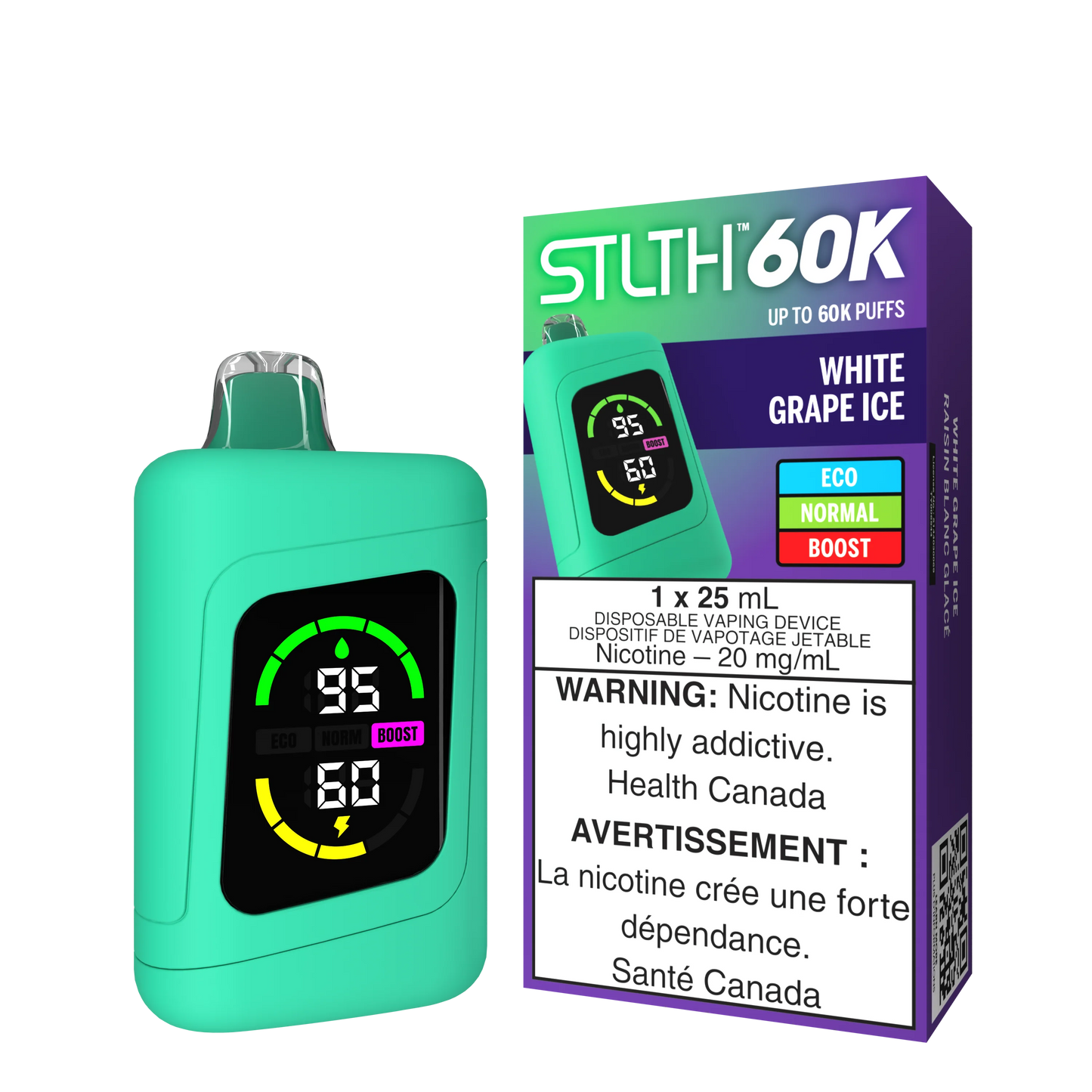 Stlth 60K White Grape Ice Orleans Vape