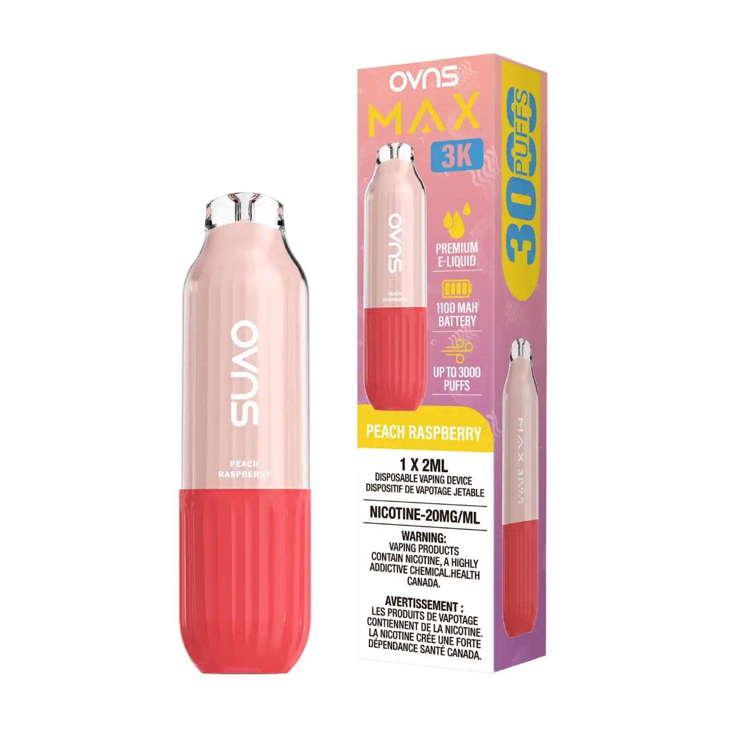 Ovns Max Peach Mango 3K Orleans Vape