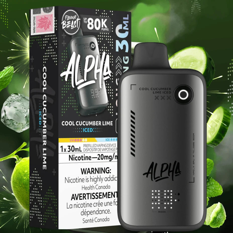Alpha 80K Cool Cucumber Lime Orleans Vape