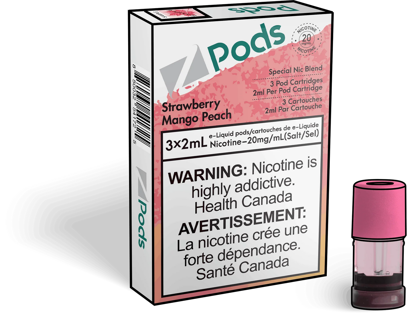 Z Pods Strawberry Mango Peach Orleans Vape