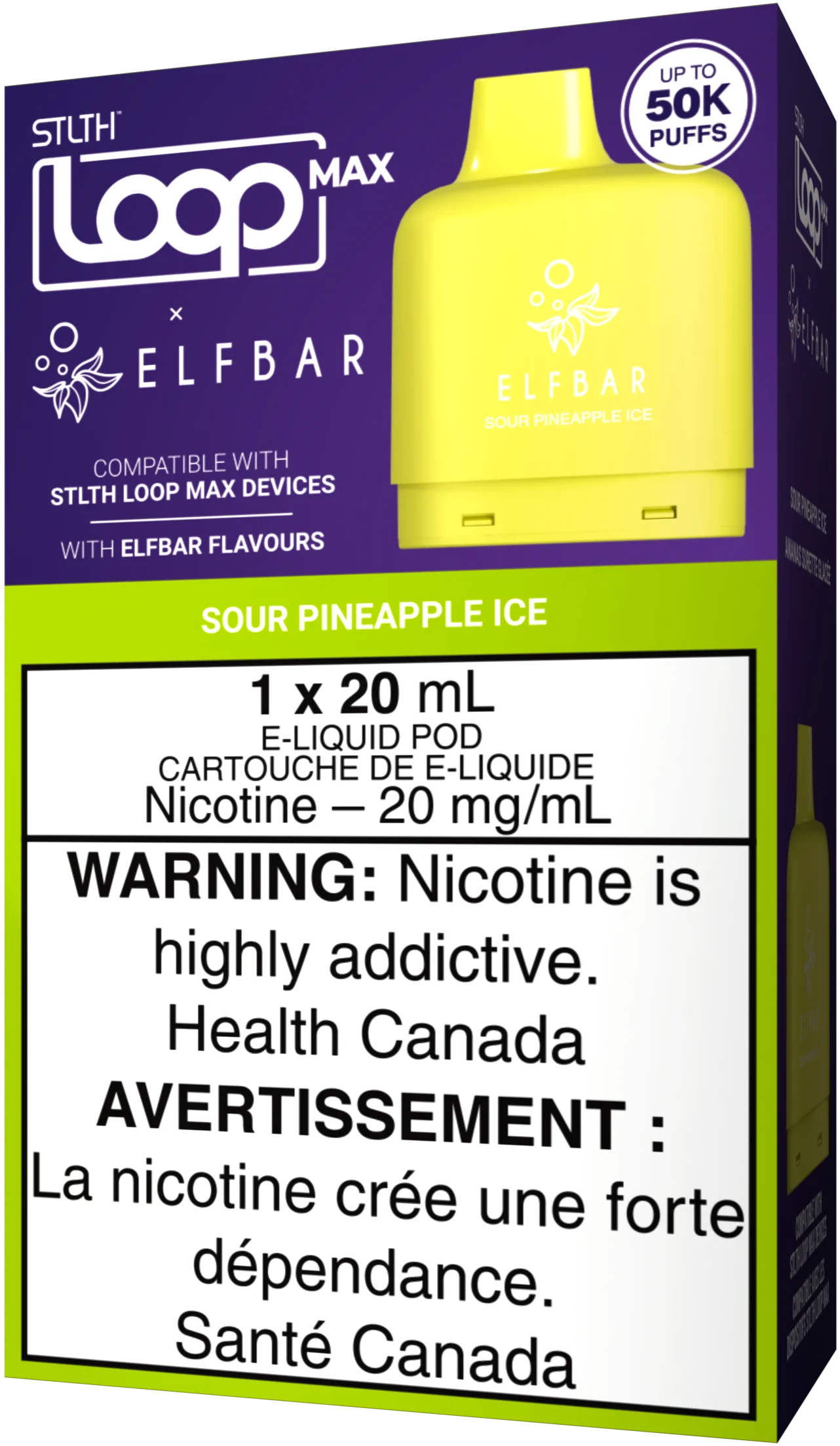 Stlth Loop Max x Geekbar 50k Pods SOUR PINEAPPLE ICE Orleans Vape