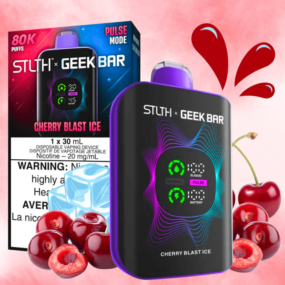 Stlth x Geekbar 80K Cherry Blast Ice Orleans Vape