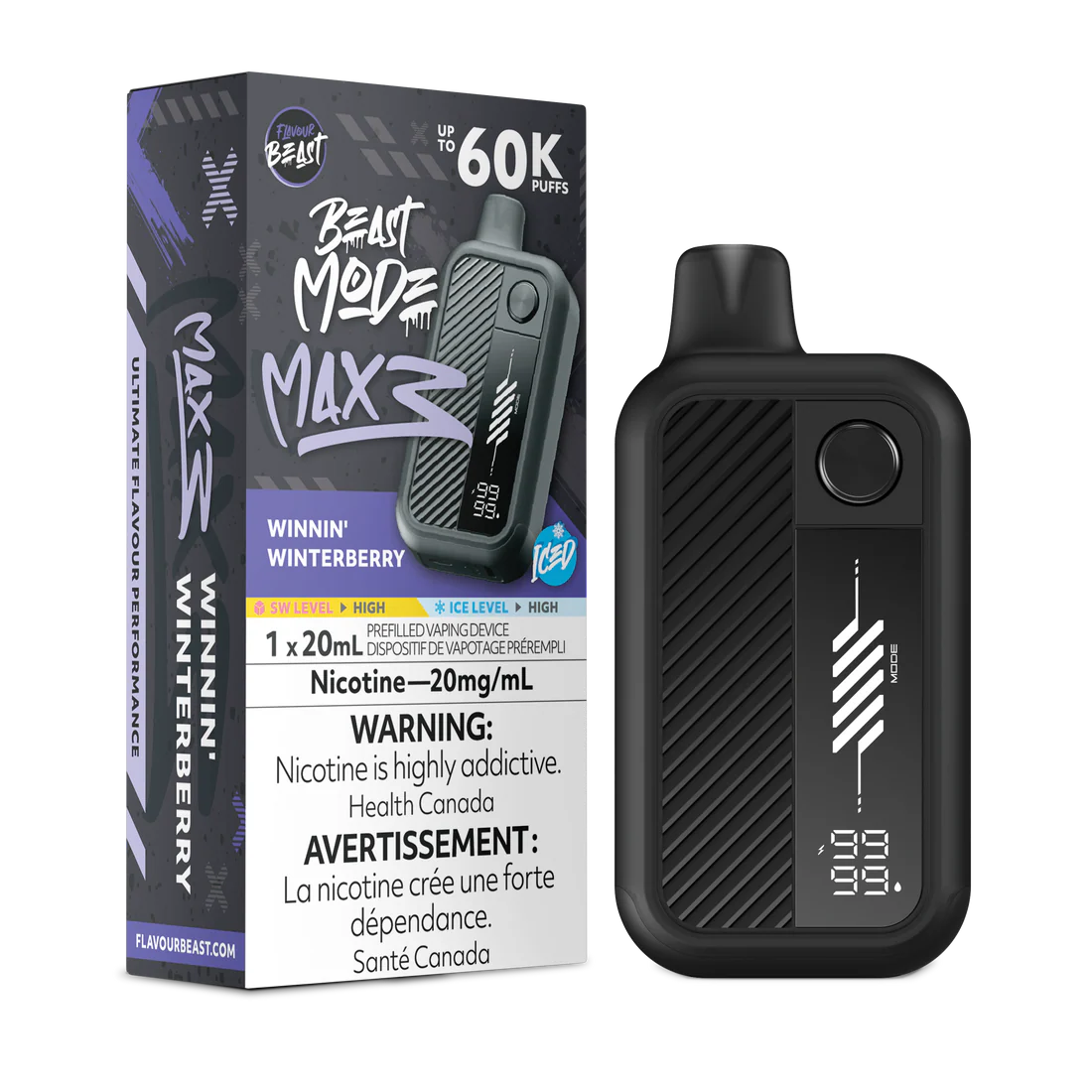Beast Mode Max 3 WINNIN’ WINTERBERRY 60K Orleans Vape