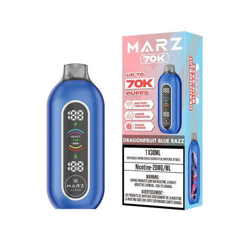 Marz 70K DRAGONFRUIT BLUE RAZZ Orleans Vape