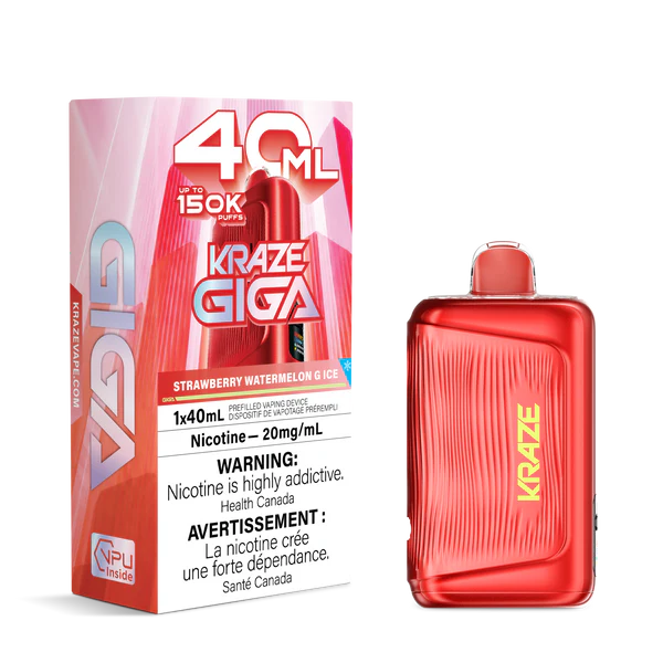 Kraze GIGA STRAWBERRY WATERMELON G ICE| 40ML | Orleans Vape