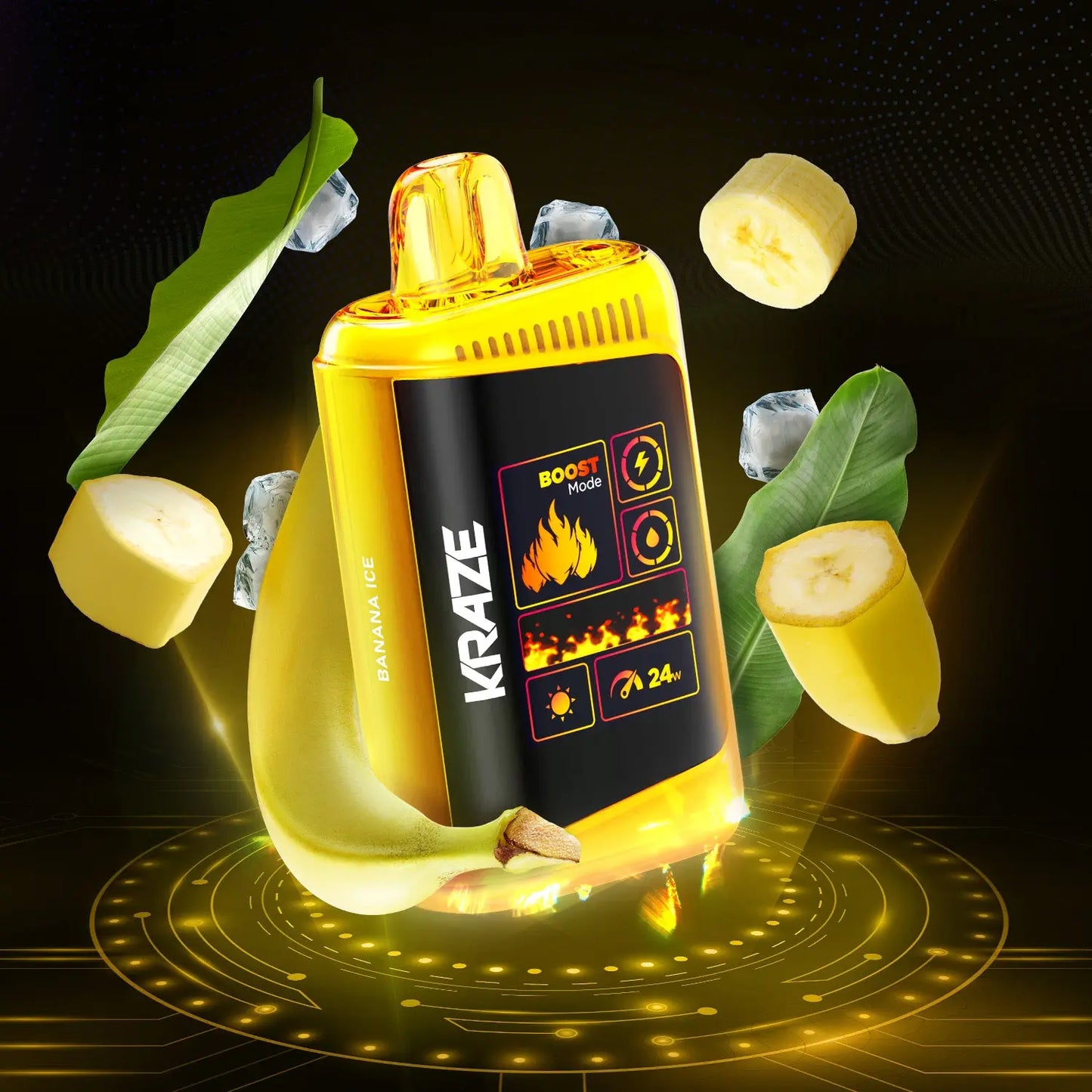 Kraze HD Mega - Banana Ice - Orleans Vape