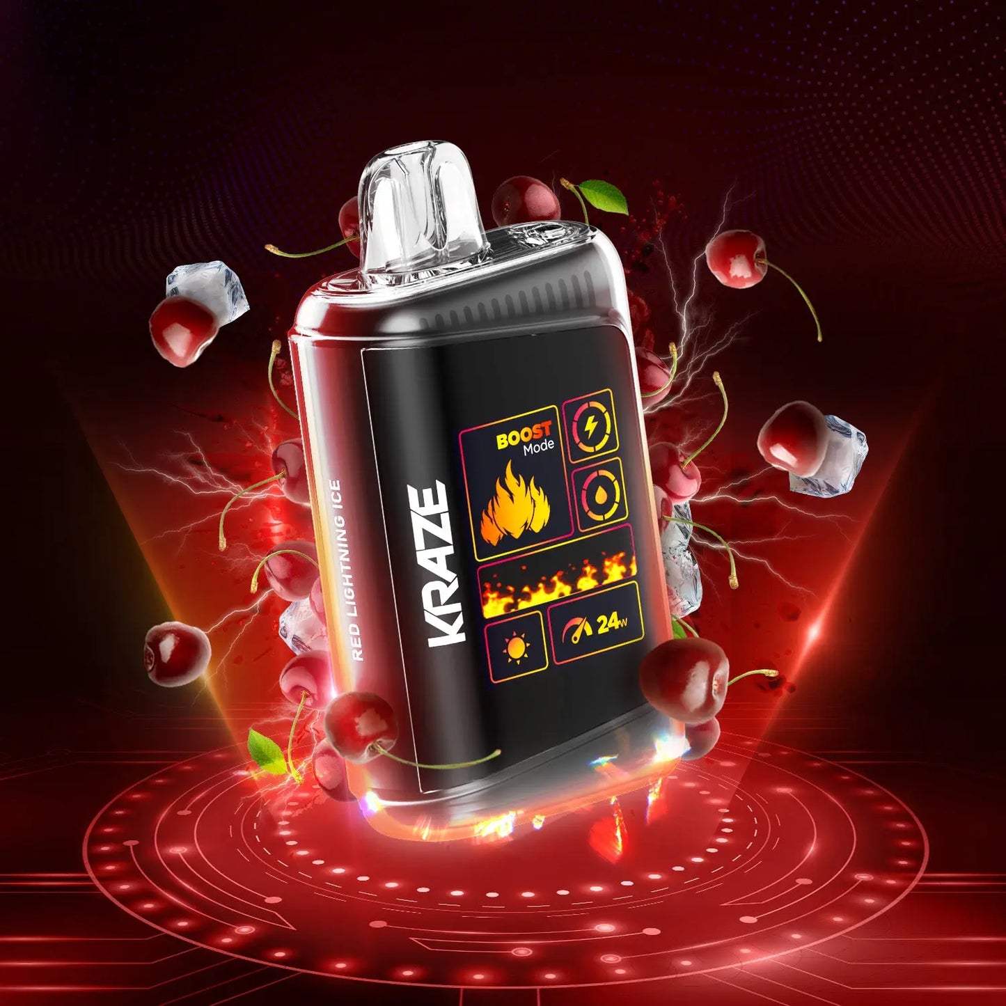 Kraze HD Mega - Red Lightning Ice - Orleans Vape