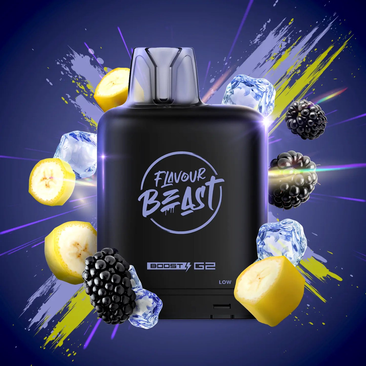 Level X Boost G2 Flavour Beast 25k - 20ml - Blazin' Banana Blackberry Orleans Vape