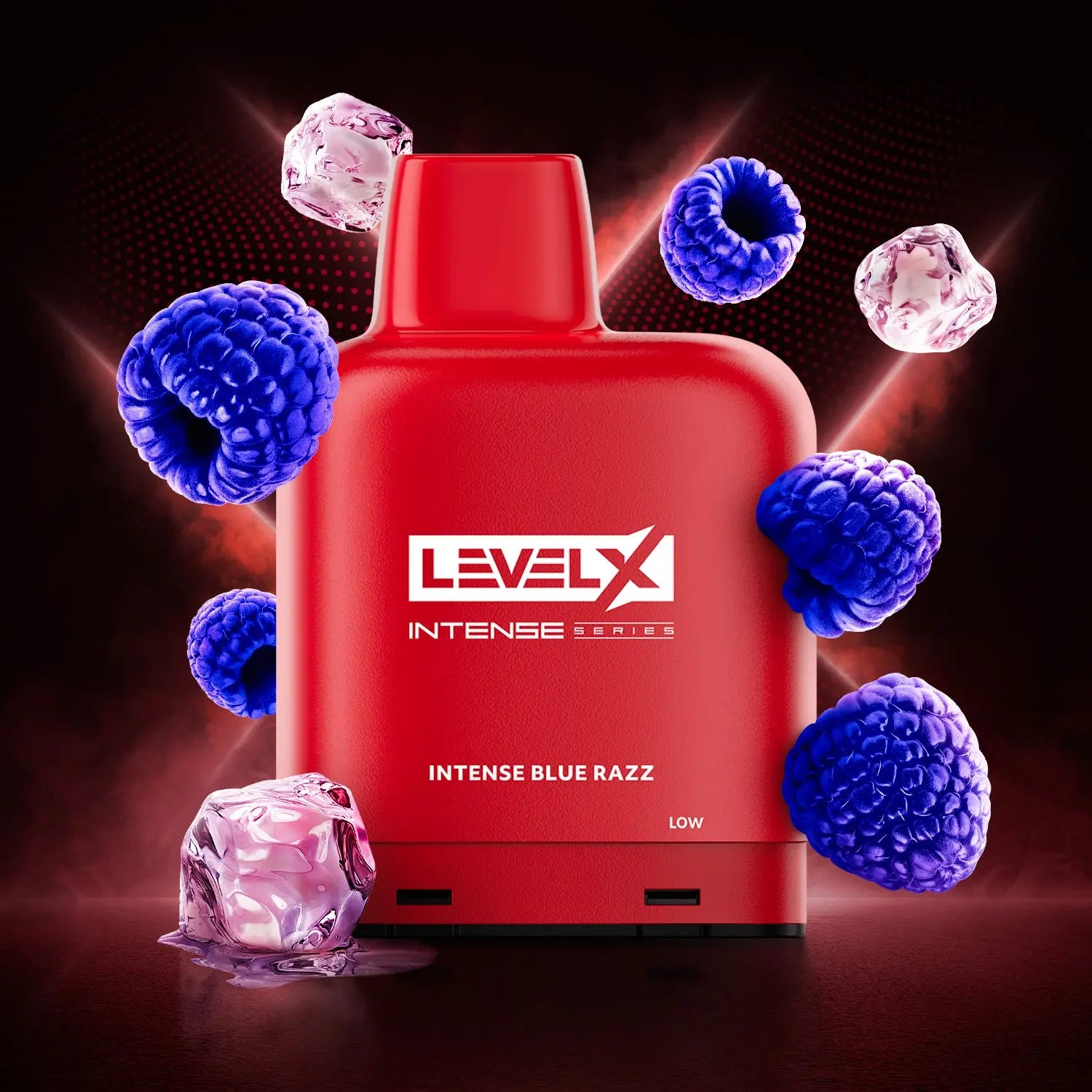 Level X Pod Intense Series 14mL - Intense Blue Razz - Orleans Vape Level X Pod Intense Series 14mL - Intense Blue Razz - Orleans Vape