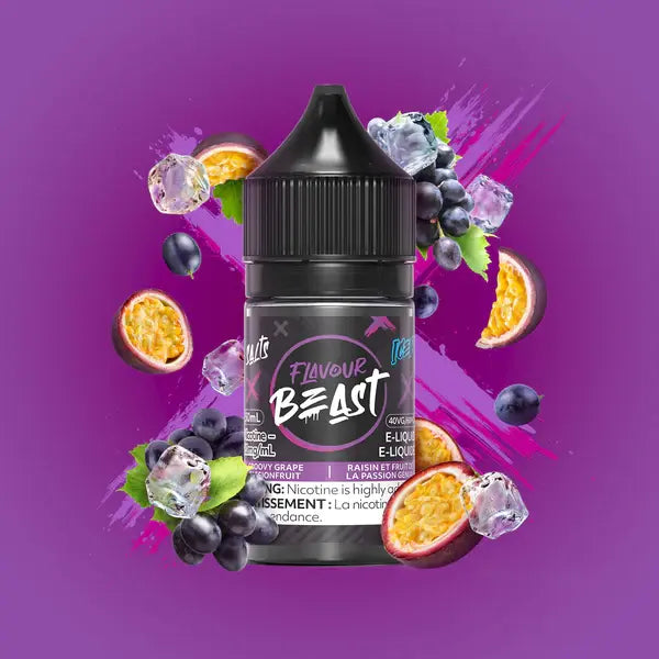 Flavour Beast - E-Liquid - Groovy Grape Passionfruit - 30ml - Orleans Vape