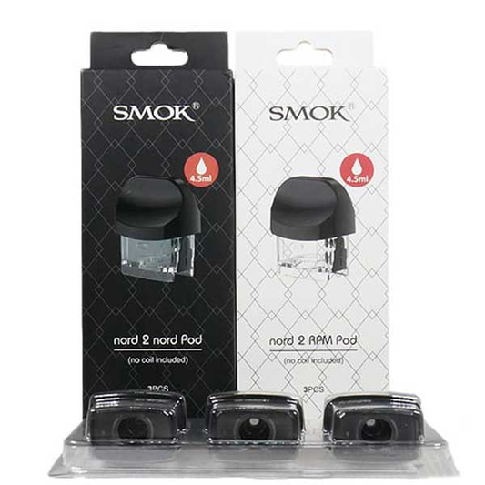 SMOK NORD 2 nord Pod (no coil included) 2ml CRC Edition 3pcs Pods