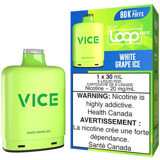 Stlth Loop Max X Vice 80K WHITE GRAPE ICE Orleans Vape