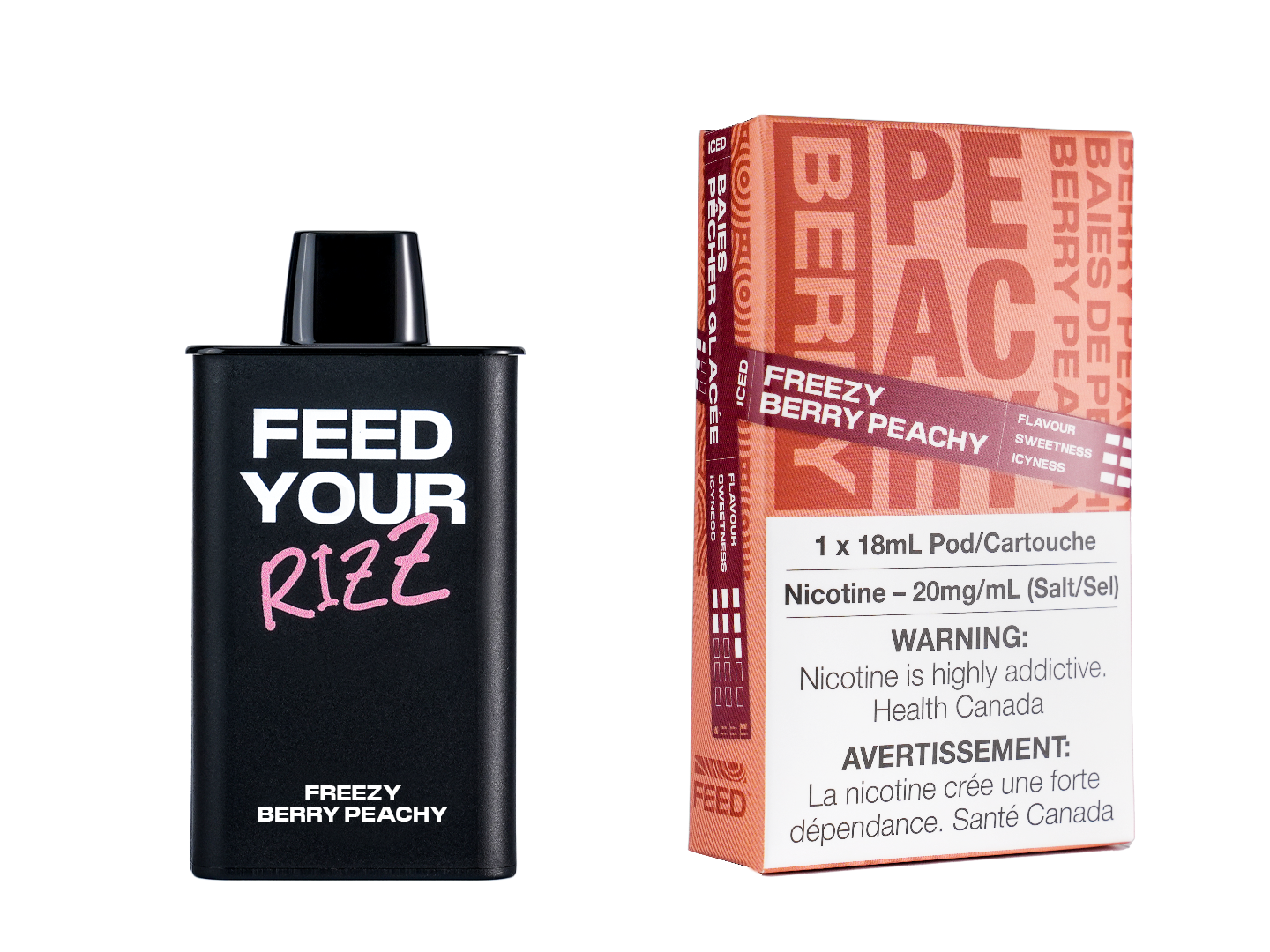 FREEZY BERRY PEACHY - FEED 9000 Puffs Orleans Vape