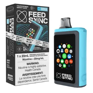 MINTY BLUE - FEED SYNC - 25k Puffs Disposable Vape Orleans Vape