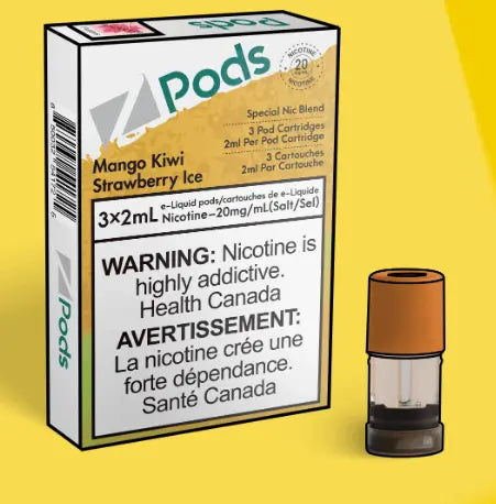 Mango Kiwi Strawberry Ice (Z Pods) - Orleans Vape