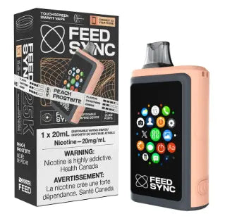 PEACH FROSTBITE - FEED SYNC - 25k Puffs Disposable Vape Orleans Vape