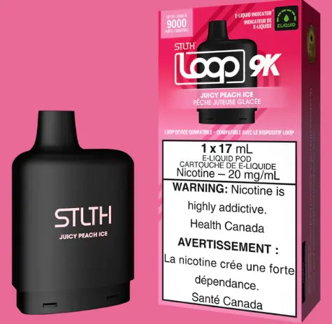 STLTH LOOP 9K POD PACK - JUICY PEACH ICE - Orleans Vape