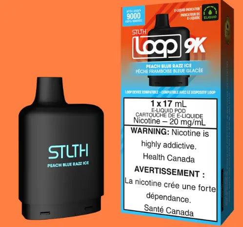 STLTH LOOP 9K POD PACK - PEACH BLUE RAZZ ICE - Orleans Vape