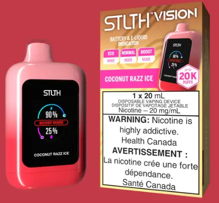 STLTH VISION 20k COCONUT RAZZ ICE Orleans Vape