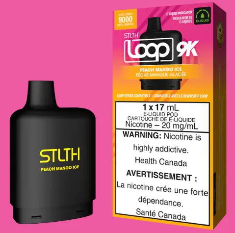 STLTH LOOP 9K POD PACK - PEACH MANGO ICE - Orleans Vape