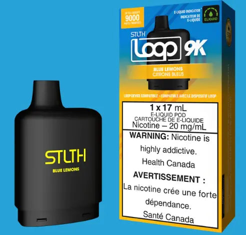 STLTH LOOP 9K POD PACK - BLUE LEMONS - Orleans Vape