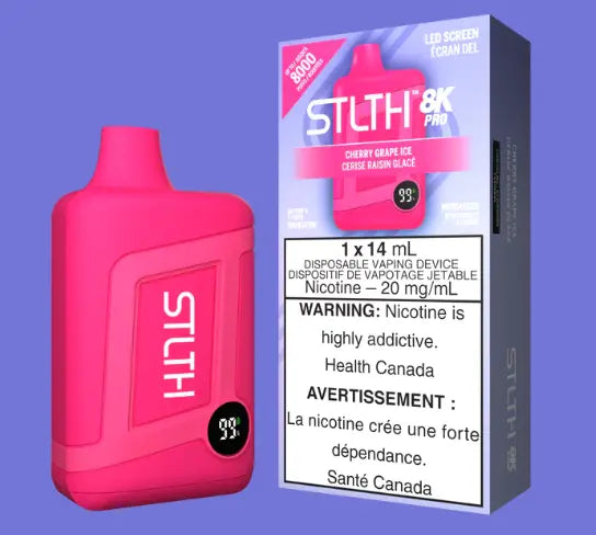 STLTH 8K PRO - CHERRY GRAPE ICE - Orleans Vape