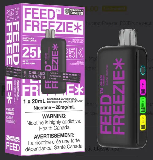 FEED Freezie 25K-CHILLED GRAPES - Orleans Vape