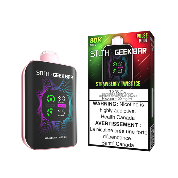 Strawberry Twist Ice|StlthXGeekbaar 80k Orleans Vape