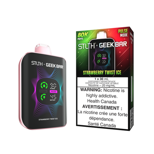 Strawberry Twist Ice|StlthXGeekbaar 80k Orleans Vape