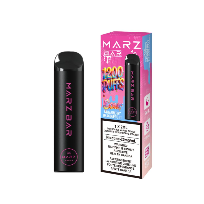 Marz Bar1200 Sour Strawberry Dragonfruit Orleans Vape