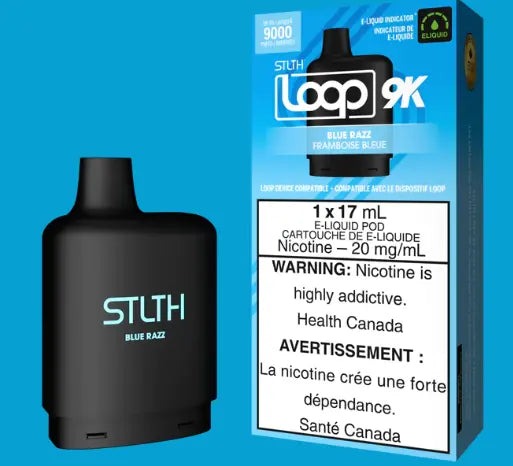 STLTH LOOP 9K POD PACK - BLUE RAZZ - Orleans Vape