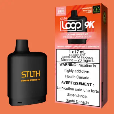 STLTH LOOP 9K Pod Pack - Orange Sparkle Ice Orleans Vape