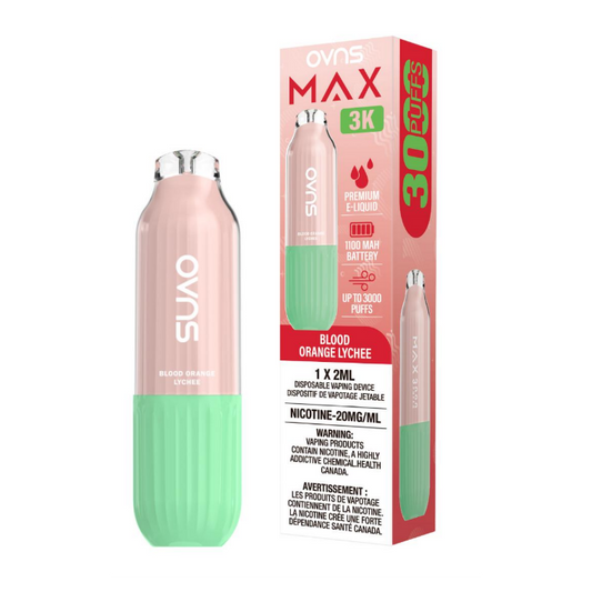 Blood Orange Lychee OVNS Max 3K Orleans Vape