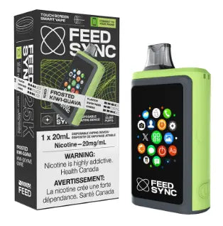 FROSTED KIWI GUAVA - FEED SYNC - 25k Puffs Disposable Vape Orleans Vape