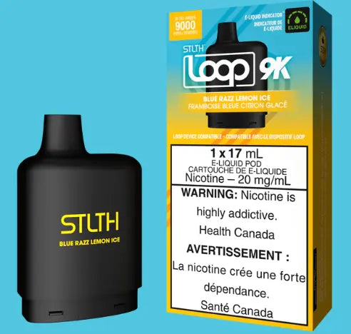 STLTH LOOP 9K POD PACK - BLUE RAZZ LEMON ICE - Orleans Vape