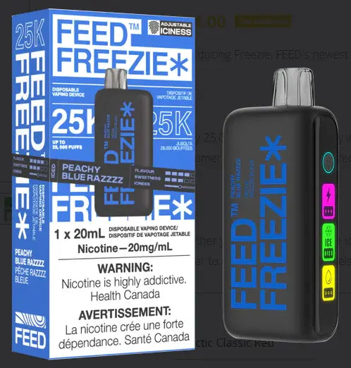 FEED Freezie 25K-PEACHY BLUE RAZZ - Orleans Vape